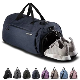 ® Sporttasche & Reisetasche für Damen und Herren - mit Schuhfach & Nassfach - Tasche für Sport, Fitness & Reisen - Trainingstasche, Gym Bag (Navy Blue, 48 x 26 x 25 cm (Small))