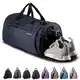 Fitgriff® Sporttasche & Reisetasche für Damen und Herren - mit Schuhfach & Nassfach - Tasche für Sport, Fitness & Reisen - Trainingstasche, Gym Bag (Navy Blue, 48 x 26 x 25 cm (Small))