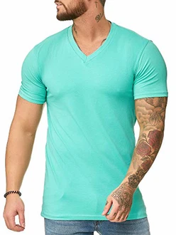 OneRedox Herren T-Shirt V-Neck Hoodie Longsleeve Kurzarm Shirt Sweatshirt Modell 1309 OneRedox Herren T-Shirt V-Neck Hoodie Longsleeve Kurzarm Shirt Sweatshirt Modell 1309