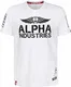 ALPHA INDUSTRIES Herren Rebel T Unterhemd, weiß, M