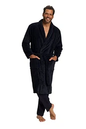 JP 1880 Herren große Größen Übergrößen Menswear L-8XL Bademantel, Homewear, Mikrofaser, Bindegürtel, bis 8XL dunkel Marine 8XL 701445730-8XL