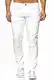 Elara Herren Jeans Destroyed Slim Fit Hose Denim Stretch Chunkyrayan 16525-Weiss-31W / 32L