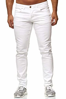 Elara Herren Jeans Slim Fit Hose Denim Stretch Chunkyrayan