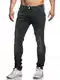 Elara Herren Jeans Destroyed Slim Fit Hose Denim Stretch Chunkyrayan 16525-Black-32W / 32L