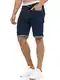 Indicode Herren Caden Jeans Shorts mit 5 Taschen   Herrenshorts Used Look für Männer Rinse Wash M