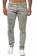 Elara Herren Jeans Slim Fit Hose Denim Stretch Chunkyrayan 16525-Grau-32W / 32L