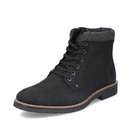 Herren Schnürstiefeletten 33640, Männer Stiefeletten,halbstiefel,Kurzstiefel,uebergangsschuhe,uebergangsstiefel,schwarz (01),41 EU / 7.5 UK