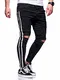 behype. Herren Destroyed Stretch Jeans-Hose im Used-Look mit Side-Stripe 80-4069 Schwarz (4167) W32/L32