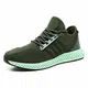 Herren Laufschuhe Gym Sportschuhe Straßenlaufschuhe Outdoor Trainers Atmungsaktiv Turnschuhe Joggen Schuhe Freizeit Sneaker(Grün, 43EU)