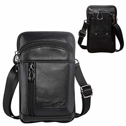 Herren Holster iPhone iPhone 12 11 Pro XS XR Max 8 7 Plus Handy Schultertaschen Leder Umhängetasche Kleine Handytasche Samsung Galaxy S21 Ultra 5G A72 A52 5G Gürteltasche Vertikale Hüfttasche