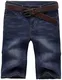AITESEN N867 Herren Stretch Jeans Shorts Sommer Kurze Hose W28-W44 Dunkelblau-32