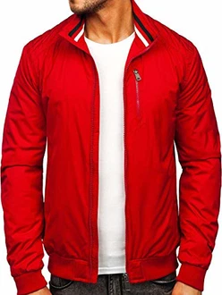 BOLF Herren Übergangsjacke Style Nature (4D4) Rot (4D4) BOLF Herren Übergangsjacke Style Nature (4D4) Rot (4D4)