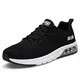 Straßenlaufschuhe Herren Damen Laufschuhe Fitness Turnschuhe Sneakers Air Sportschuhe Running Shoes(Schwarz Weiß, 41EU)