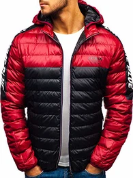 Herren Übergangsjacke Kapuze Steppjacke Reißverschluss Freizeitjacke Sportjacke Street STYL Extreme 1908 Schwarz L [4D4]