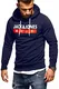 JACK & JONES Herren Hoodie Kapuzenpullover Sweatshirt Pullover Streetwear 4 Elements (Medium, Total Eclipse)