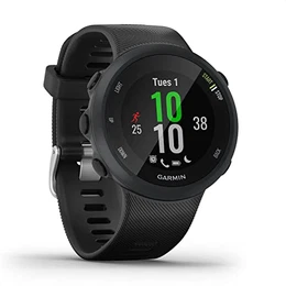 Forerunner 45 – GPS-Laufuhr mit umfangreichen Lauffunktionen, Trainingsplänen, Herzfrequenzmessung am Handgelenk, Smartphone Benachrichtigungen, Schwarz
