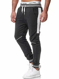 Herren Jogging Hose Jogger Streetwear Sporthose Modell 1317 Antrazit M