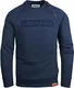 Grin&Bear Herren Crew Neck mit Design rubber zip navy L GEC541