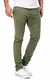 DSTROYED ® Chino Herren Slim fit Chinohose Stretch Designer Hose Neu 505 (32-32, 505 Oliv)