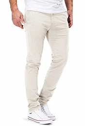 ® Chino Herren Slim fit Chinohose Stretch Designer Hose Neu 505 (31-32, 505 Beige)
