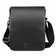 Schultertasche Umhängetasche klein für Herren - Eshow Canvas Retro Taschen Schwarz/Braun (Schwarz3)