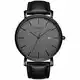 BUREI Herren Uhren Ultra Dünne Minimalistische Quarzuhr mit Datumsanzeige für Damen und Herren Classic Design