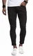 Leif Nelson Herren Jeans-Hose Slim Fit Moderne Denim Freizeithose für Männer Moderne Stretch weiße Jeanshose schwarz LN9100BL; W32L32, Schwarz