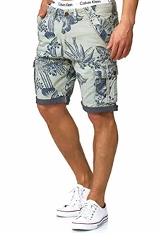 Indicode Herren Albert Cargo Shorts Hawaii Surf Spray Indicode Herren Albert Cargo Shorts Hawaii Surf Spray