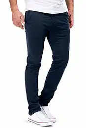 ® Chino Herren Slim fit Chinohose Stretch Designer Hose Neu 505 (29-32, 505 Grau)