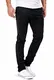 DSTROYED ® Chino Herren Slim fit Chinohose Stretch Designer Hose Neu 505 (36-32, 505 Schwarz)