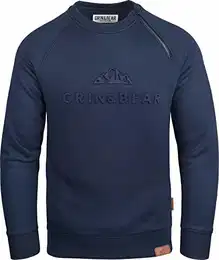 Herren Crew Neck mit gestempeltem Design Logo Navy XL GEC548