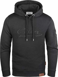 Grin&Bear Kapuzenpullover mit Ärmeltasche (GEC543) schwarz (GEC543)