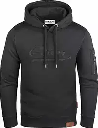 Kapuzenpullover mit Ärmeltasche schwarz M GEC543
