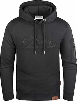 Grin&Bear Kapuzenpullover mit Ärmeltasche (GEC543) schwarz (GEC543)
