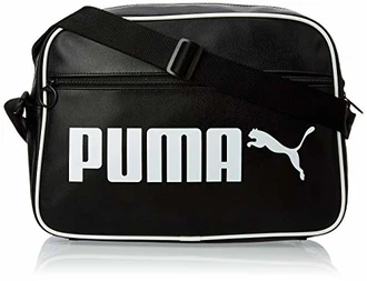 PUMA Unisex Campus Reporter Retro Umhängetasche Schwarz PUMA Unisex Campus Reporter Retro Umhängetasche Schwarz