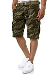 Indicode Herren Monroe Cargo ZA Shorts Camouflage