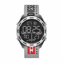 Herren LCD Digital Uhr mit Nylon Armband DZ1894