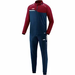 Herren Trainingsanzug Polyester Competition 2.0, marine/dunkelrot, M, M9118