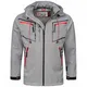 Arctic Seven Herren Designer Softshell Funktions Outdoor Regen Jacke Sport AS088 [AS-088-Hellgrau-Gr.M]