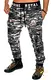 Jaylvis Camouflage Jogginghose Herren Trainingshose Fitnesshose Sport Hose H.512 Camou/Hell-Schwarz M