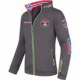 Sweatjacke Comeback Herren (Model: P4118 - Herren, dunkelgrau_Mel; Größe: M) FBA