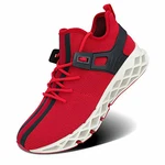 Wonesion Herren Fitness Laufschuhe Atmungsaktiv Rutschfeste Mode Sneaker Sportschuhe rot