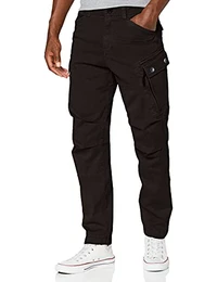 Herren Hose Roxic Tapered Cargo, Schwarz (Raven 4893-976), 32W / 32L