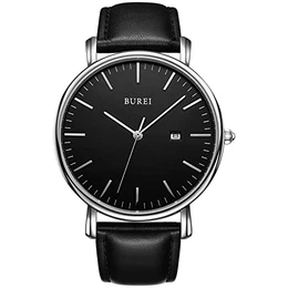 Herren Uhren Ultra Dünne Minimalistische Quarzuhr mit Datumsanzeige für Damen und Herren Classic Design