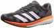 adidas Herren Adizero Boston 8 Laufschuhe, Grau (Grey Four F17/Ftwr White/Flash Orange Grey Four F17/Ftwr White/Flash Orange), 43 1/3 EU