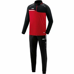 Herren Trainingsanzug Polyester Competition 2.0, rot/schwarz, M, M9118