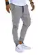 Leif Nelson Herren Jogger Chinos Cargo Stretch Jogging Männer Basic Jogg Cargohose Streifen Jogginghose Jungen Freizeithose Jeans-Hosen Sweatpants Streifen Chinohosen LN8291 Grau XX-Large