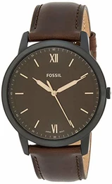 Herren Analog Quarz Uhr mit Leder Armband FS5557SET
