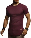 Leif Nelson Herren T-Shirt LN-8294 Bordeaux (LN8294)