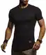 Leif Nelson -T Shirt Herren für Sports & Outdoor   Sportshirt Herren Kurzarm & Slim Fit Tshirt Herren   Teil der Herren Sportbekleidung   Manner T-Shirt   Activewear & Gym Shirt für Herren   LN-8294
